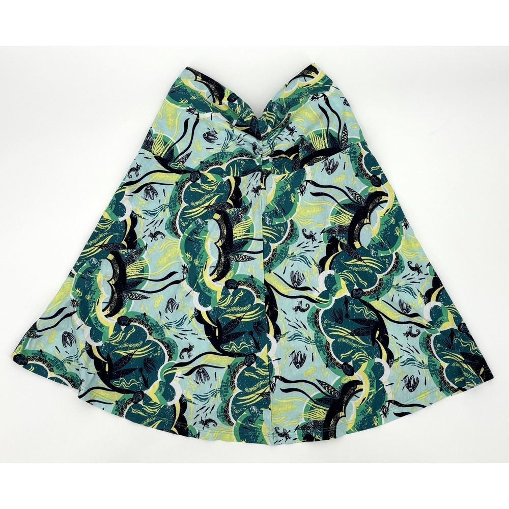 Patagonia Lithia Skirt Size Small Green Print Organic Cotton Lyocell NWT - Picture 2 of 8